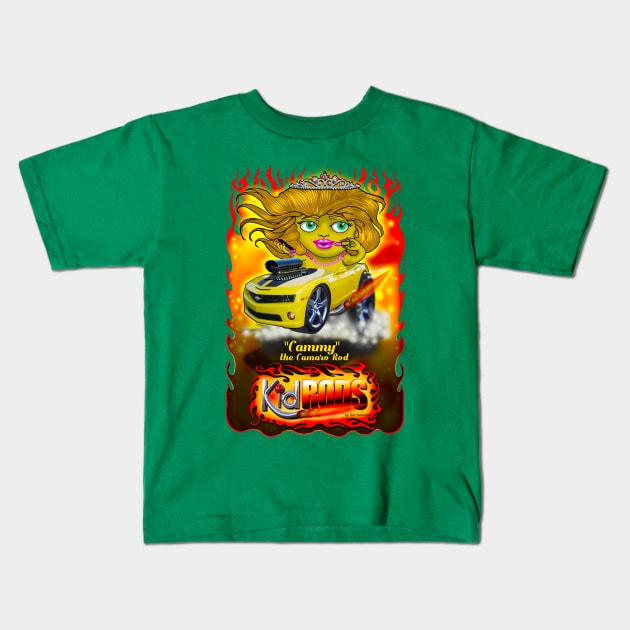 KidRods - Cammy the Camaro Kids T-Shirt by MyTeeGraphics